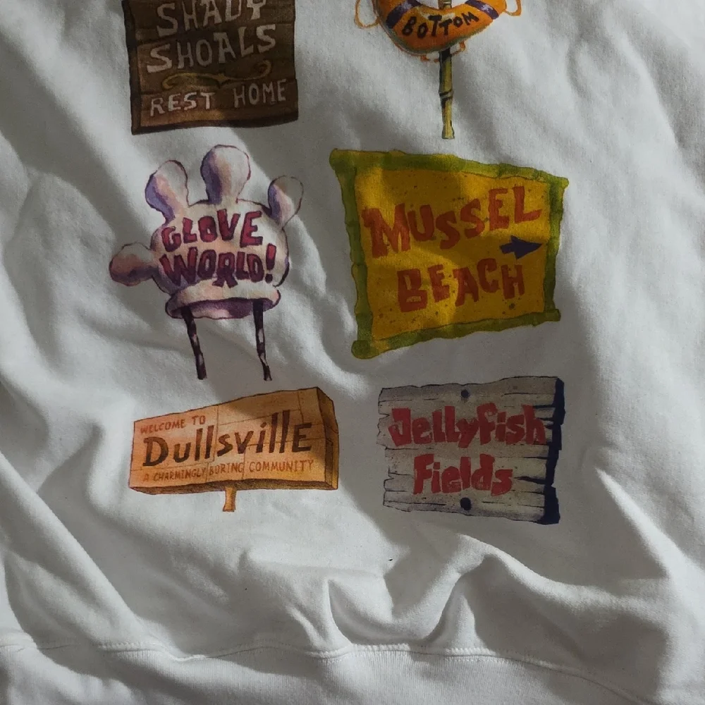 SpongeBob White Hoodie - Picture 9 of 13